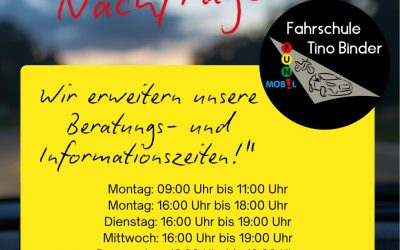 Neue Öffnungszeiten